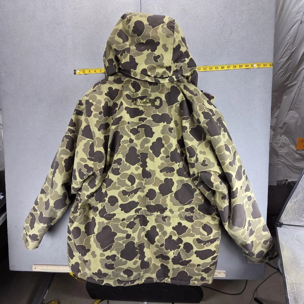 Vintage Cabela's Jacket Mens 2XL Camo Northern Flight Insulated Hunting Army